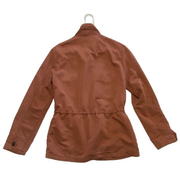 Obey Propaganda Women's Medium Hemingway Lightweight Utility Cargo Jacket Rust - Picture 5 of 10